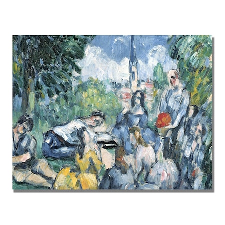 Paul Cezanne 'Dejeuner Sur L'herbe' Canvas Art,35x47